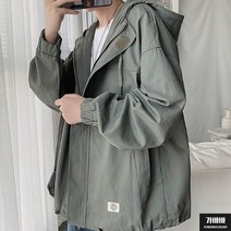 가바바 남성 빅사이즈 바람막이 편하게 입기 좋은 캐주얼 아우터 5XL 까지 G70622