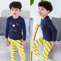 토토와모모 무형광 아동 내의 유아 남아 실내복 P슬리피 20수