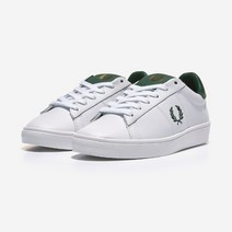 프레드페리 스펜서 레더 B8250 White/Ivy(100)
