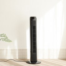 온더스 타워팬 블랙 리모컨형 타워형 선풍기 날개없는 무풍, 1개, 1개