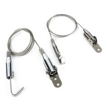 철물전 경사 및 천장 겸용걸이 와이어 액자걸이 액자고리 사진 피스형 실버 대 소, A형, 대형