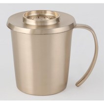 식혜 수정과 전통찻잔 유기놋쇠 머그잔 홍차 투명 티타임 커피잔 가정용, 손잡이머그컵 대