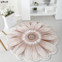 작은 홍서식물 꽃 거실 카펫 ins풍 이형 침대 옆 담요 티테이블 매트 침실 의자 매트