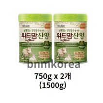 균형있는 영양흡수를 위한 위드맘 산양 분유 2단계, 750g, 6개