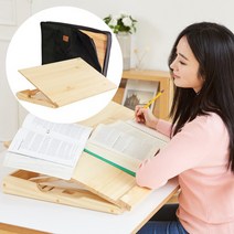 곧은나무 명품 각도조절 독서대 800 소나무 보관가방 세트 필기독서대, 800_소나무, 오른손, 가방 800 블랙