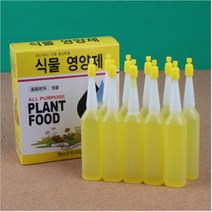 대형 화분 식물 화초 영양제 액체비료 액비 앰플 복합 유기질 비료 뿌리 발근제 거름 퇴비 10개 화분영양제