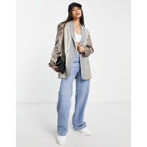 French Connection 여성 자켓 블레이저 프렌치 커넥션 그레이 컬러 블록