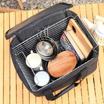 스노우아울 캠핑 와이어바스켓 가방 대형 수납 정리 용품, 선택완료, 와이어 바스켓 가방(대)