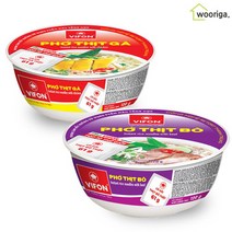 우리가스토리 베트남 쌀국수 컵라면 소고기맛 120g + 닭고기맛 120g, 6세트
