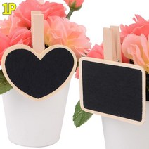 1P 이름표 다목적 블랙 집게형 원목 팻말 리폼 리모델링 집꾸미기 방등 가판 거실 형광등 조명 주방, 사각