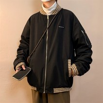 야구폼상의 와이드 루즈핏 양면으로 입다 트렌드 아메카지스타일 군 그린 비행함 재킷 남자 W7080P60 4995122601