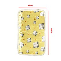 강아지 반려견 반려묘 전기담요 발열매트 개와 고양이를 위한 220V 방수 난방 패드 온도 조절 개 침대 물, 07 40x60cm Yellow