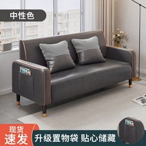 2인용 거실 쇼파 작은 아파트 경제적 인 아파트 작은 소파 출판 소파가있는 현대적인 미니멀리스트 더블 작은 소파 임대 집, 중성색, 4인 200cm