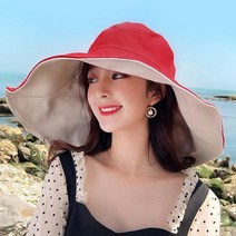 줄리안 양면 와이드 와이어 챙모자 비치 바캉스 프라햇 모자 챙넓은 러블리 캐주얼 자외선 차단 햇빛 가리개 벙거지 여자 여름 데일리 버킷햇 사파리 코튼 천모자 면모자
