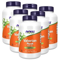 나우푸드 발레리안 루트 500 mg 250정 NOW Valerian Root (Valeriana officinalis) 500 mg, 6팩