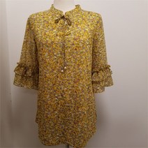 [이헌영] NC02 잔꽃무늬 프릴소매 블라우스 21BS5047B1 (6962852)