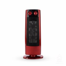 유니맥스 PTC 스탠드형 전기온풍기 UMH-780A, 레드 + 블랙