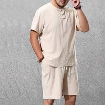 남성 의류 대형 운동복 8xl 9xl 린넨 짧은 티셔츠 여름 정장 플러스 사이즈 의류 운동복 5xl 면 남편 세트
