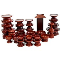 남원은행공방 남원 제기세트 37p 오리목 물푸레목 제수용제기 제사제기, 1, 물푸레37p 복제기