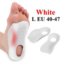쿠션깔창 평발교정 인솔 기능성신발 깔창 평발깔창 xo-legs 정형 안창 flat 삽입, 흰색 엘