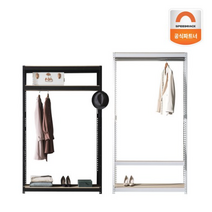 스피드랙 틈새 행거 3단 (옷봉1) 400 500, 500x500, 1800, 블랙