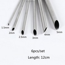 저스트업 도자기 도예 공구 6pcs 스테인레스 스틸 펀치 조각 모델링 전체 원형 천공 보라색 모래 냄비 만들기 도구 폴리머 클레이, 01 6pcs  set