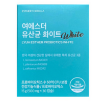 식약처인증 에스더포뮬러 여에스더 유산균 화이트 프로 프리 신 바이오틱스 비타민 미네랄 장 배변 에좋은 건강 도움 관리 개선 유지 여성 질 유산균 임산부 수유부 엘라스틴, 30캡슐, 2박스 (39840원 할인)
