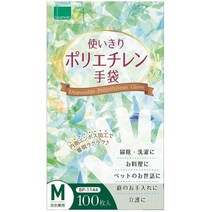 일본직발송 10. 오카모토구로부 오카모토 일회용 폴리에틸렌 장갑 좌우 겸용 M 100매입 B07LHHRL6K, One Size_One Color