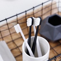 만모칫솔 저자극 초미세모 다모칫솔 미세모칫솔 블랙_지그재그형, 1개