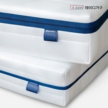 레이디가구 몬스터 에센셜 본넬 필로우 스프링 침대 매트리스 싱글, 화이트