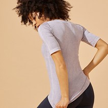 아보카도 Shany Ribbed Shorts Sleeve Top (VM2TS305GE)