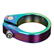 시트 포스트 클램프 31.8mm 34.9mm 튜브 클립 MTB 시트 포스트 클램프 용 자전거 시트 포스트, 31.8mm 화려합니다