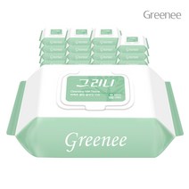 유통기한 임박 23.03.15 그리니 55gsm 휴대용 물티슈 클렌징 티슈 30매 20팩 캡형