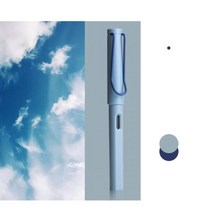 붓글씨연습 서예도구 서예용품 학생용 교체 가능한 잉크 캘리그래피 펜 세트 학교 펜 사무용품, Morandi Bule 1 pcs, EF