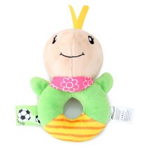 아기 유아 신생아 딸랑이 장난감 애착인형 봉제 만화 동물 유아용 침대 모바일 벨 완구 0-12 개월 조기 교육 선물, [04] 빨간