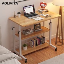 AOLIVIYA-침대 옆 테이블 이동할 수 있는 간편한 렌탈 하우스 리프트 컴퓨터 책상, 8