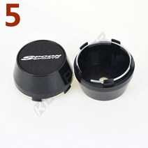 휠캡 60MM OD / ID 센터 림 캡 MUGEN VTEC 스푼 스포츠 스티커 커버 휠 허브 4 개, 05 5