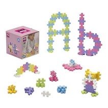 PLUS 빅 - 오픈 플레이 세트 100피스 파스텔 색상 믹스 건설 빌딩 스템 / 스팀 장난감 유아 및 미취학 아동용 인터로킹 대형 퍼즐 블록, Pastel Color Mix