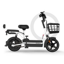 MONTHERIA 성인 전기 자전거 48V 가성비 배달 출퇴근 A598-57, 24A-여정70~80킬로미터, 흰색