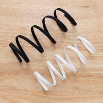 원단킹 1마 7mm 마스크용 패브릭 와이어 2color Y2094 (8218544), 블랙