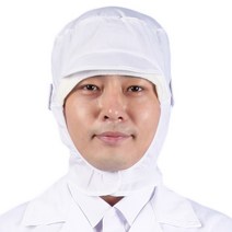 CA45 귀걸이 제약 모자 위생 흰색 공장 턱덮개 작업 식품, CA45 흰색_귀걸이O