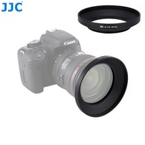 jjc 유니버설 메탈 77mm 렌즈 후드 스크류 광각 캐논 ef 24-105mm 1:4 l 캐논 ef 17-55mm 1:2.8 렌즈
