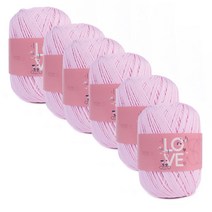 서울모사 러브썸 뜨개실 6p, 08번 베이비핑크