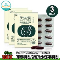 하이브레인 포스파티딜 징코 혈행개선 3박스 은행잎추출물 기억력개선 브레인케어 항산화작용