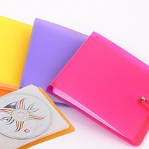 휴대용 칼라 시디케이스 CD DVD 블루레이12장 보관