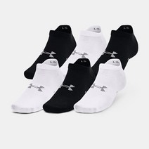 언더아머 언더아머양말 PQF 1370542-003 UA Essential No Show 6pk BLK, LG