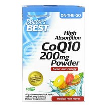 닥터스베스트 고흡수 코큐텐 분말 열대 과일 맛 200mg 분말 스틱 팩 30포 각 4.7g