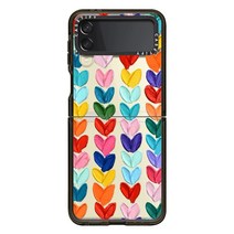 Casetify 삼성 갤럭시 Z 플립 3용 임팩트 케이스 PP0008 투명 블랙203763