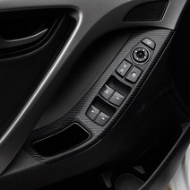 현대 아반떼MD 카본스티커 윈도우 센터페시아 송풍구, I TYPE (도어커버 패널), 02. 레드카본 페브릭