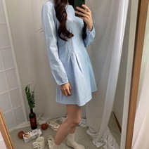 브링미 코튼 핀탁 미니원피스(4c)